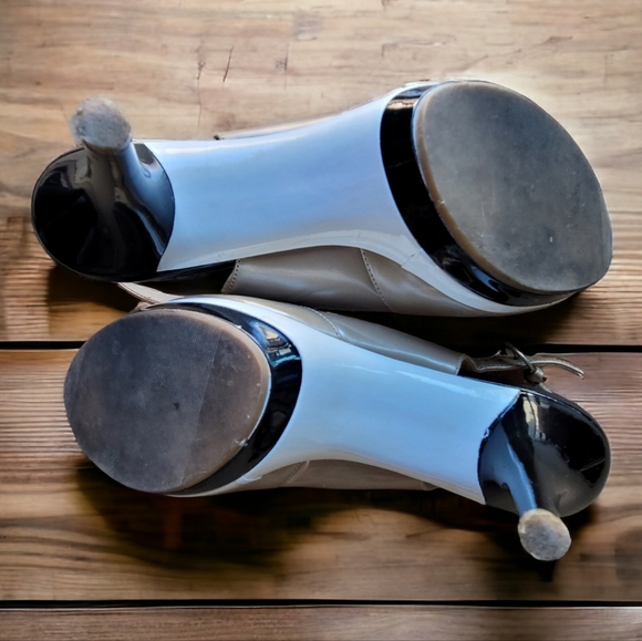 VINTAGE GLORIA VANDERBILT Slingback Dress Heels SZ 9 - Picture 4 of 5